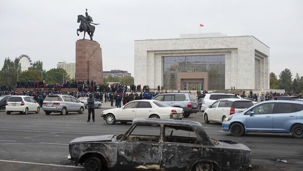 Протесты в Бишкеке - Sputnik Латвия
