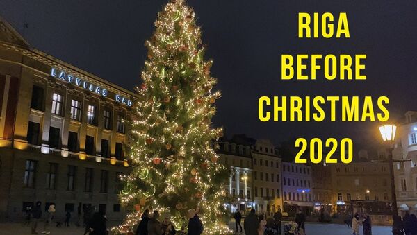 Как выглядит главная рождественская площадь Риги - Sputnik Latvija