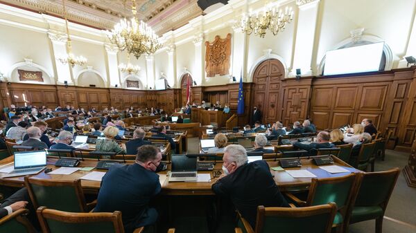 Заседание Сейма Латвии, 17 марта 2022 года  - Sputnik Латвия