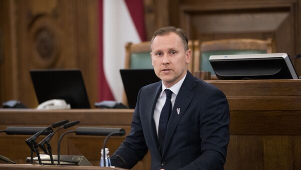 Алдис Гобземс дает депутатскую присягу в Сейме - Sputnik Latvija