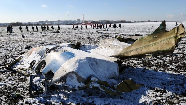 На месте крушения пассажирского самолета Boeing-737-800 - Sputnik Latvija