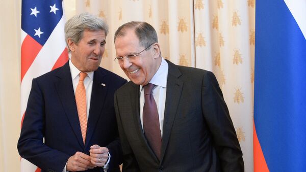 Встреча главы МИД РФ С.Лаврова с Государственным секретарем США Дж.Керри - Sputnik Латвия