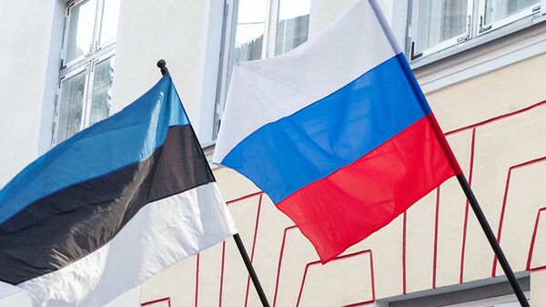 Флаги Эстонии и России - Sputnik Latvija