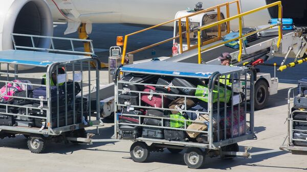 Загрузка багажа на борт самолета - Sputnik Латвия