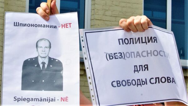 Пикет в поддержку Олега Бурака - Sputnik Латвия