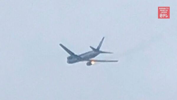 Посадка пассажирского самолета с горящим двигателем попала на видео - Sputnik Латвия