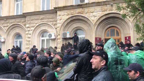 Протесты в Абхазии - Sputnik Латвия