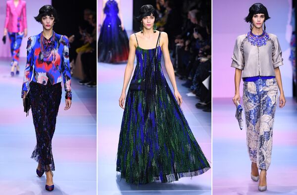 Неделя моды в Париже Haute Couture: Armani Prive - Sputnik Латвия
