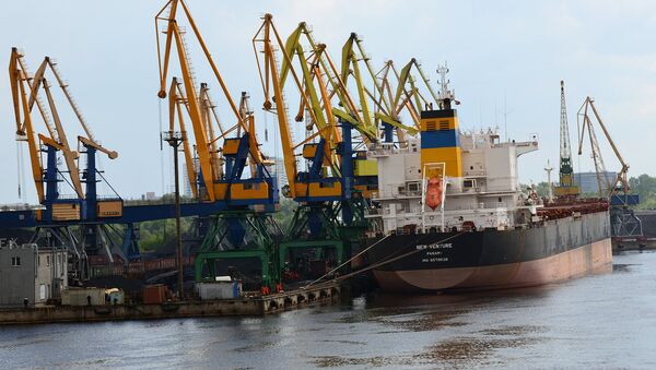Корабли в порту - Sputnik Латвия