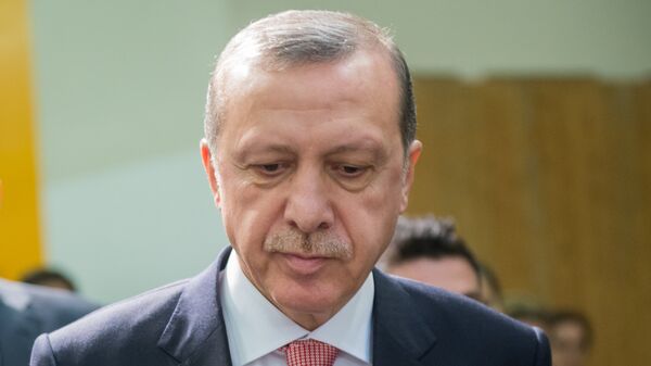 Президент Турции Реджеп Тайип Эрдоган - Sputnik Латвия