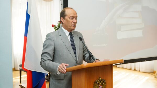 Krievijas vēstnieks Latvijā Aleksandrs Vešņakovs. Foto no arhīva - Sputnik Latvija