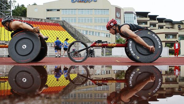 Krievijas paralimpiskās izlases sportisti. Foto no arhīva - Sputnik Latvija