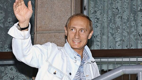 Владимир Путин в горнолыжном комплексе в Белокурихе на Алтае - Sputnik Латвия