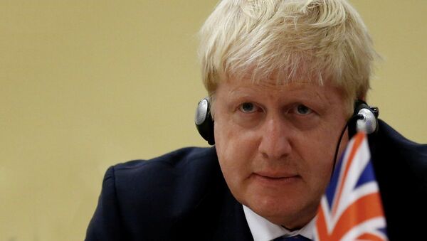 Министр иностранных дел Великобритании Борис Джонсон - Sputnik Латвия