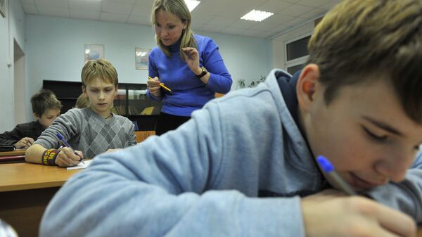 Nodarbība skolā. Foto no arhīva - Sputnik Latvija