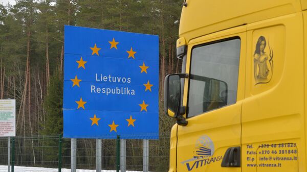 Фура на белорусско-литовской границе - Sputnik Latvija