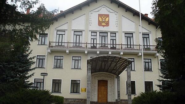 Здание посольства России в Литве - Sputnik Латвия
