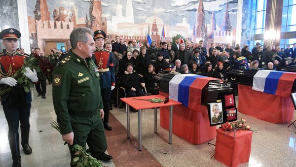 Прощание с погибшими при крушении самолета Ту-154 - Sputnik Латвия