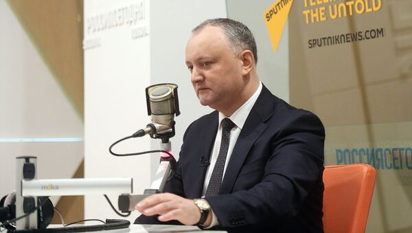 Президент Молдовы Игорь Додон дал эксклюзивное интервью Дмитрия Киселеву - Sputnik Latvija