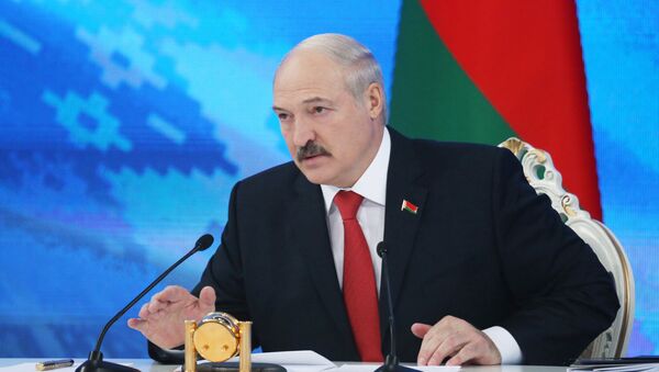 Пресс-конференция президента Белоруссии А. Лукашенко в Минске - Sputnik Latvija