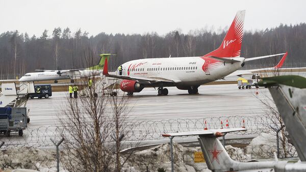 Самолет Вим Авиа в аэропорту Рига - Sputnik Латвия