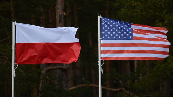 Флаги США и Польши - Sputnik Latvija