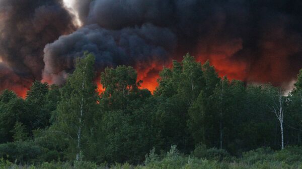 Пожар на станции сортировки и переработки мусора в Юрмале - Sputnik Латвия