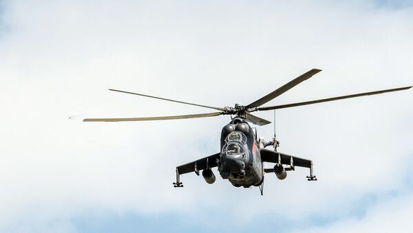 Многоцелевой ударный вертолет Ми-24 Крокодил, архивное фото - Sputnik Латвия
