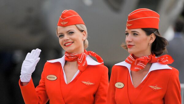 Стюардессы авиакомпании Аэрофлот - Sputnik Латвия