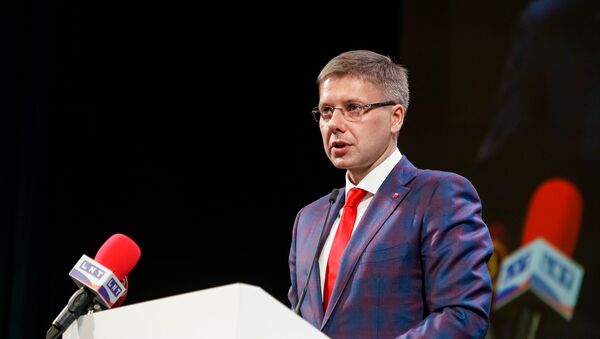 Нил Ушаков на съезде партии Согласие - Sputnik Latvija
