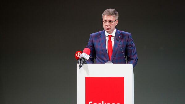 Нил Ушаков на съезде партии Согласие - Sputnik Latvija