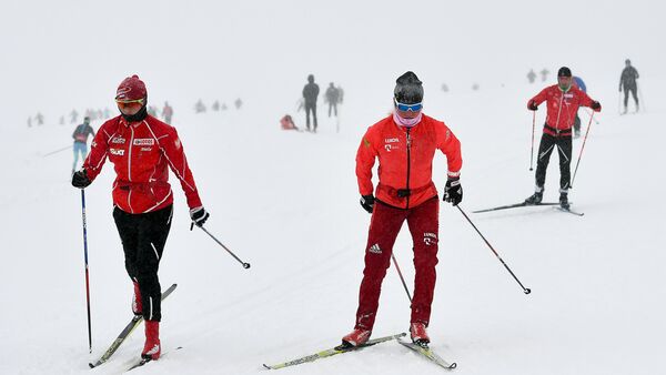 Тренировочный сбор сборной России по лыжным гонкам - Sputnik Латвия