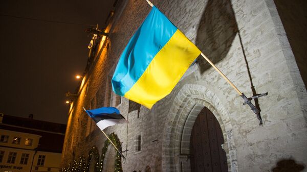 Флаги Эстонии и Украины - Sputnik Latvija