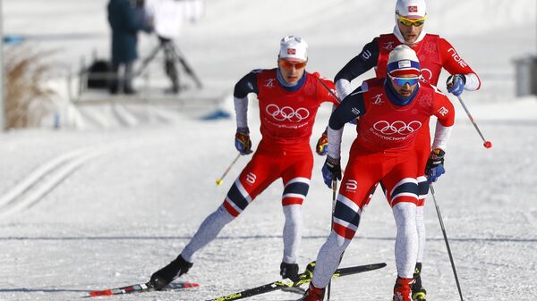 Тренировка олимпийской сборной Норвегии в Пхенчхане - Sputnik Latvija