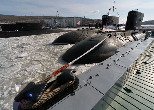 Дизельная подводная лодка Комсомольск-на-Амуре вернулась в боевой состав Тихоокеанского флота - Sputnik Latvija