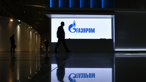 Стенд компании Газпром на выставке, организованной в рамках Российского инвестиционного форума (РИФ-2018) в Сочи. - Sputnik Latvija