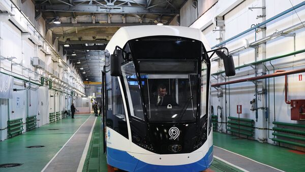Трамвайный цех Тверского вагоностроительного завода - Sputnik Латвия